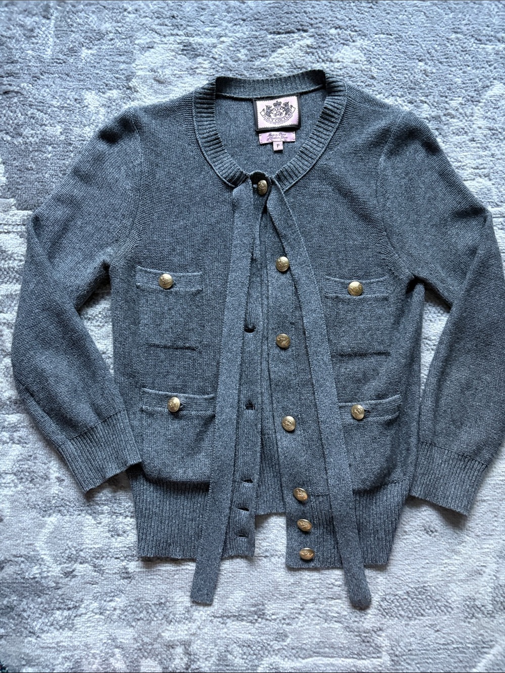 Juicy Couture - Vintage Wool & Cashmere Cardigan with Gold Buttons